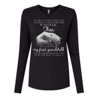 Life Just Begun With My First Grandchild Womens Cotton Relaxed Long Sleeve T-Shirt