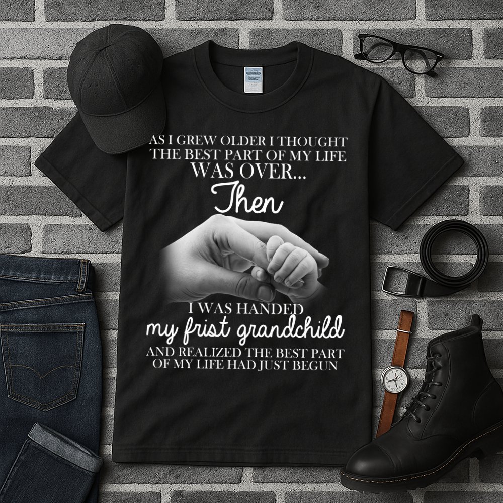 Life Just Begun With My First Grandchild Tall T-Shirt