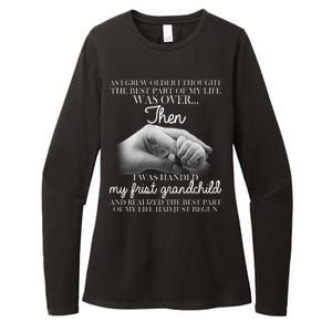 Life Just Begun With My First Grandchild Womens CVC Long Sleeve Shirt