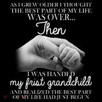 Life Just Begun With My First Grandchild Poster