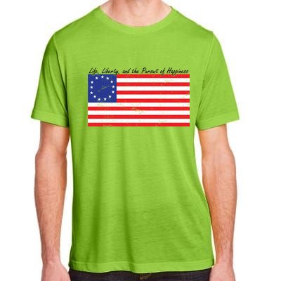 Life Liberty And The Pursuit Of Happiness Flag Adult ChromaSoft Performance T-Shirt