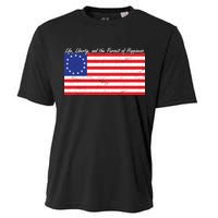 Life Liberty And The Pursuit Of Happiness Flag Cooling Performance Crew T-Shirt