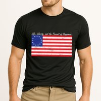Life Liberty And The Pursuit Of Happiness Flag Cooling Performance Crew T-Shirt
