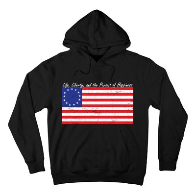 Life Liberty And The Pursuit Of Happiness Flag Hoodie