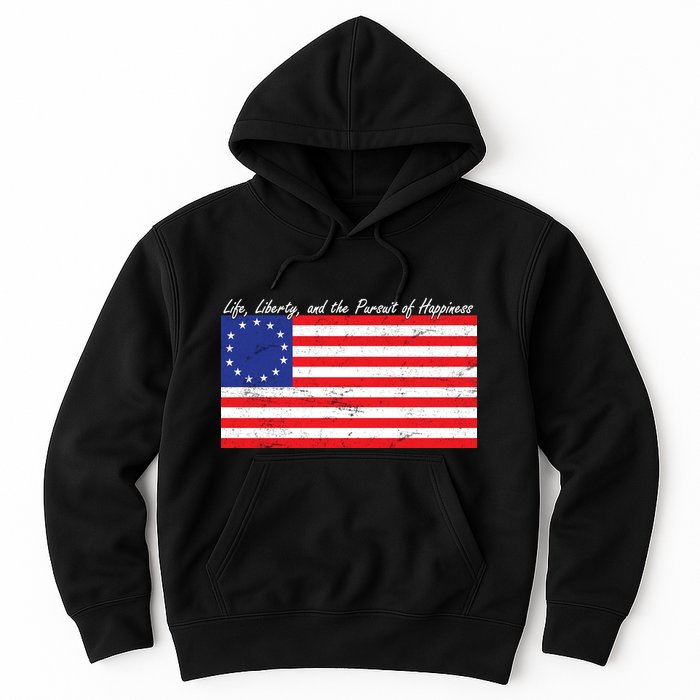 Life Liberty And The Pursuit Of Happiness Flag Hoodie