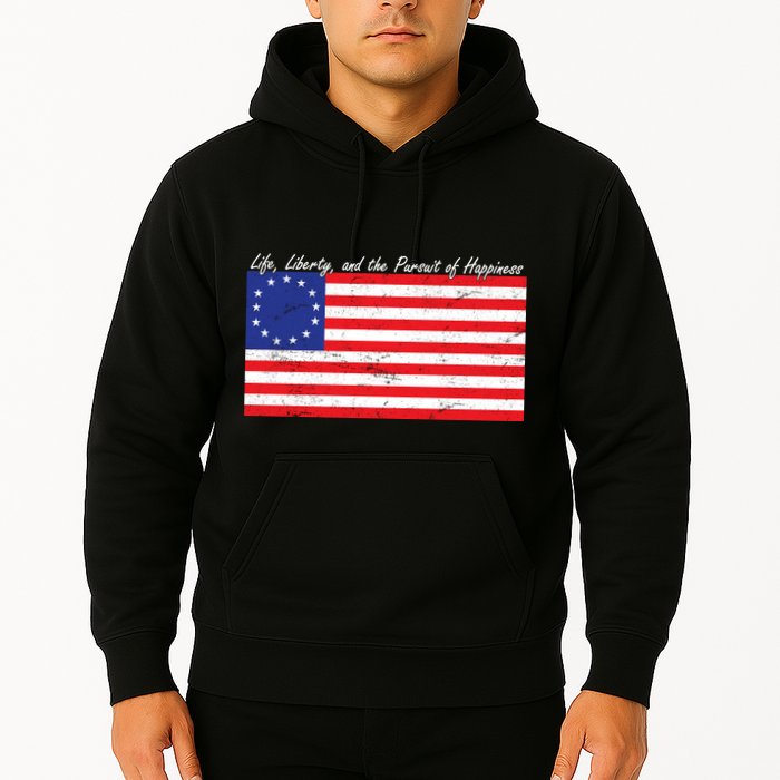 Life Liberty And The Pursuit Of Happiness Flag Hoodie