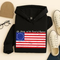 Life Liberty And The Pursuit Of Happiness Flag Hoodie