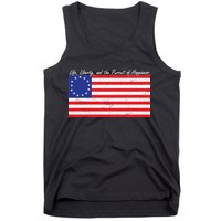 Life Liberty And The Pursuit Of Happiness Flag Tank Top