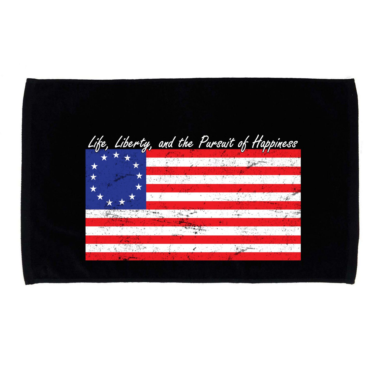 Life Liberty And The Pursuit Of Happiness Flag Microfiber Hand Towel