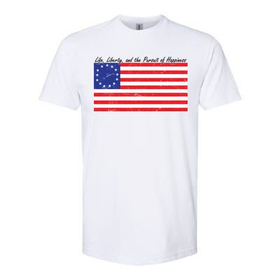 Life Liberty And The Pursuit Of Happiness Flag Softstyle® CVC T-Shirt