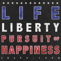 Life Liberty Pursuit Of Happiness 7 Panel Mesh Trucker Snapback Hat