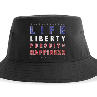 Life Liberty Pursuit Of Happiness Sustainable Bucket Hat