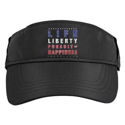 Life Liberty Pursuit Of Happiness Adult Drive Performance Visor