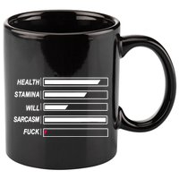 Life Status Bar 11oz C Handle Ceramic Mug
