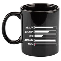Life Status Bar 11oz C Handle Ceramic Mug