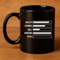 Life Status Bar 11oz C Handle Ceramic Mug