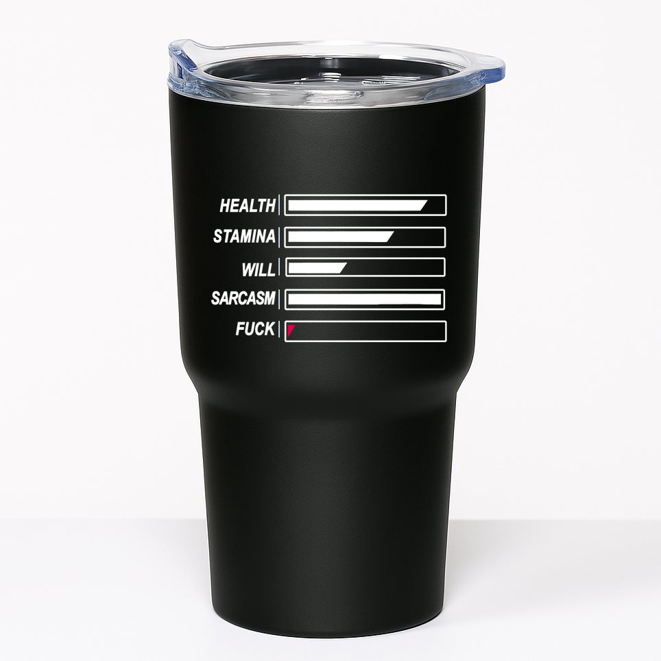 Life Status Bar Tumbler