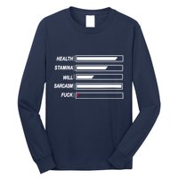 Life Status Bar Long Sleeve Shirt