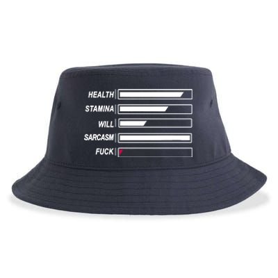 Life Status Bar Sustainable Bucket Hat