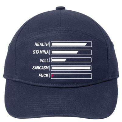 Life Status Bar 7-Panel Snapback Hat