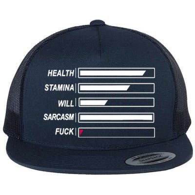 Life Status Bar Flat Bill Trucker Hat