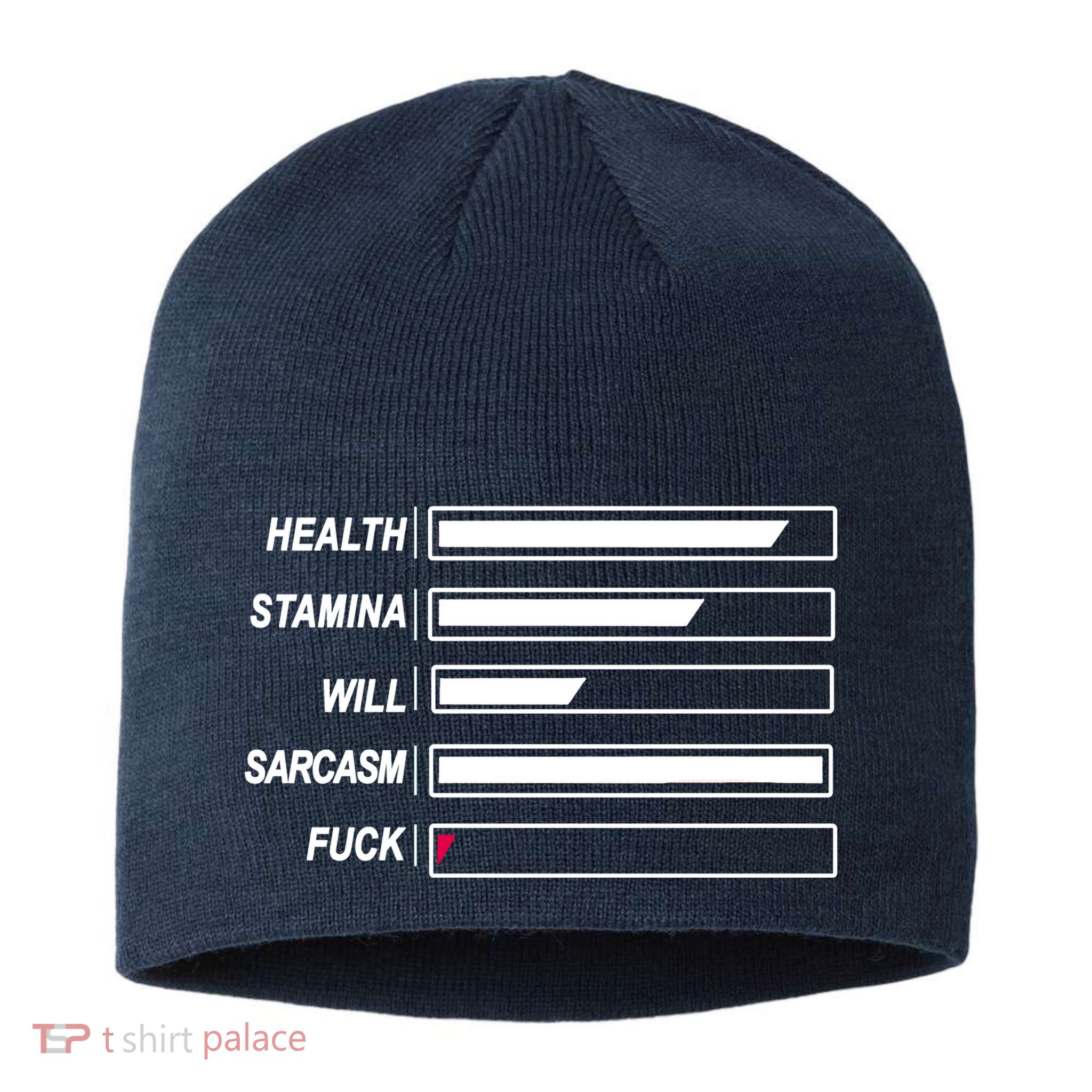 Life Status Bar Sustainable Beanie