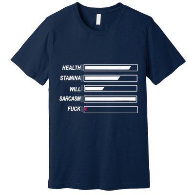 Life Status Bar Premium T-Shirt