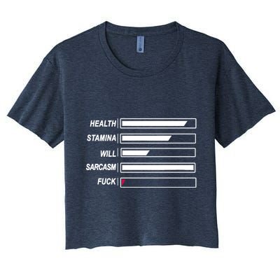 Life Status Bar Crop Top