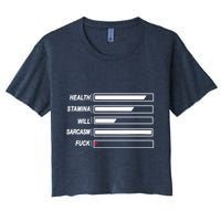 Life Status Bar Crop Top