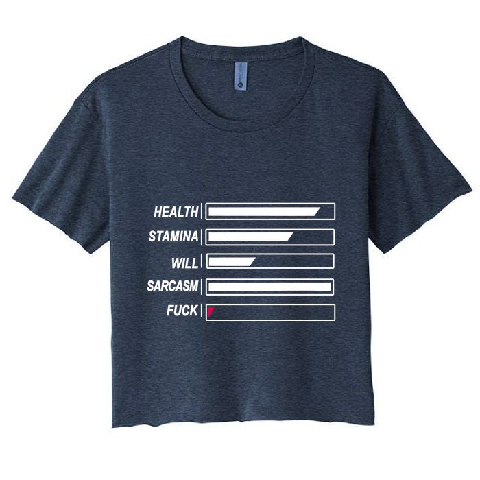 Life Status Bar Crop Top