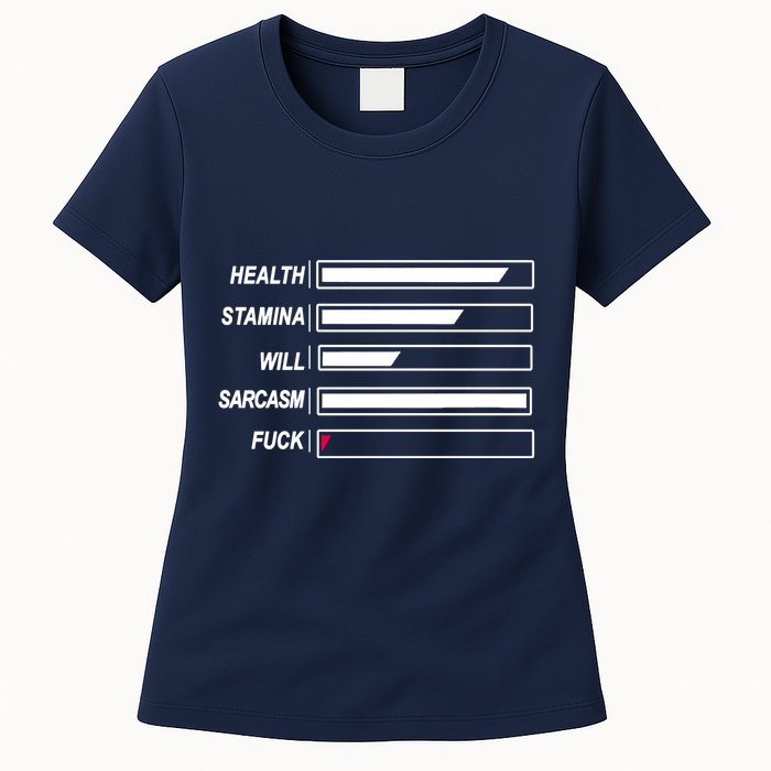 Life Status Bar Womens T-Shirt