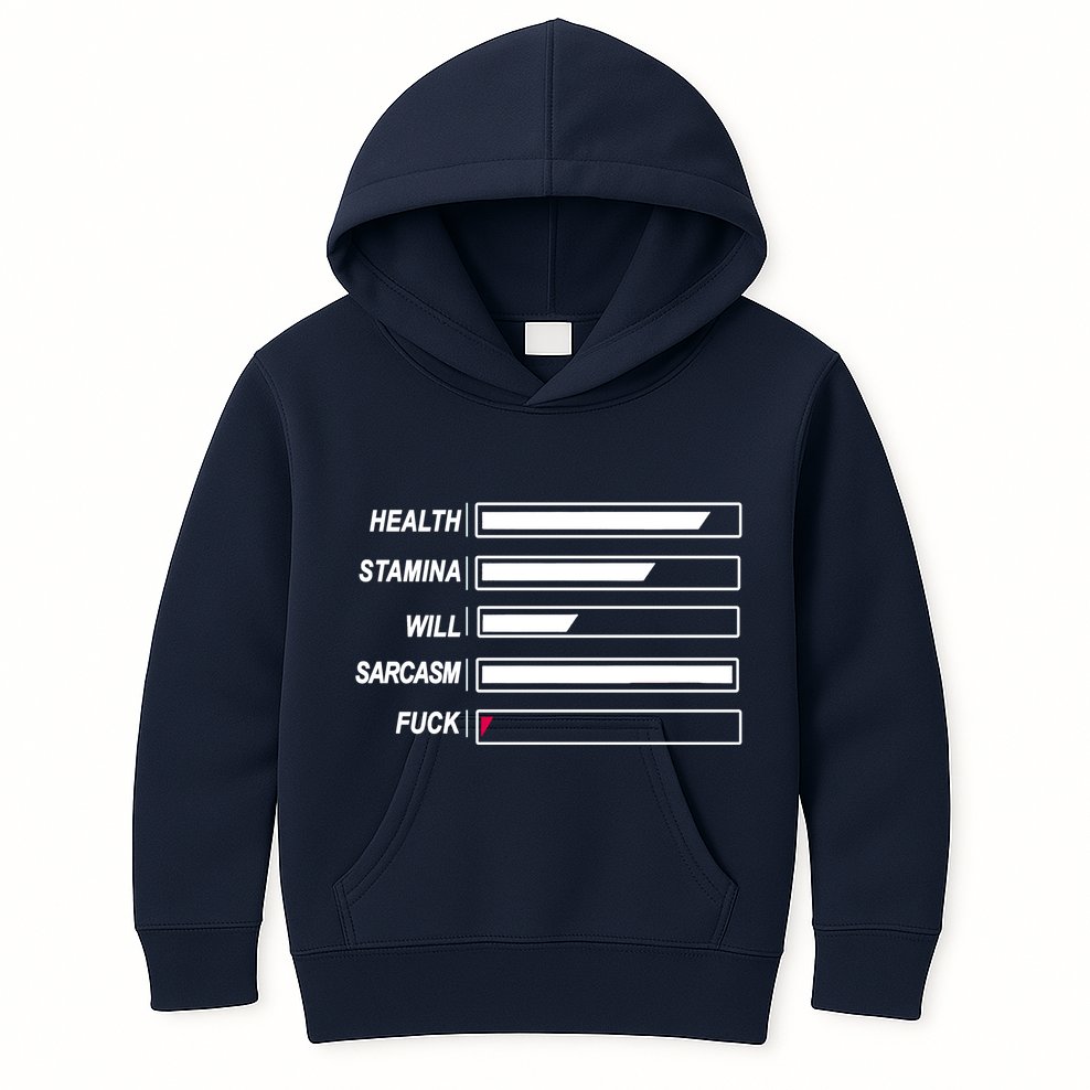 Life Status Bar Kids Hoodie