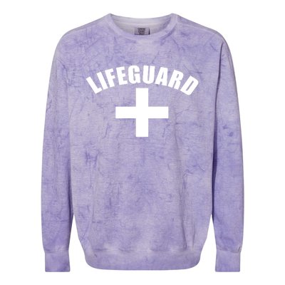 Lifeguard Cross Logo Colorblast Crewneck Sweatshirt