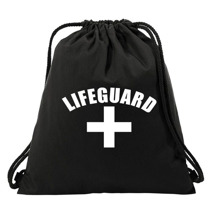 Lifeguard Cross Logo Drawstring Bag