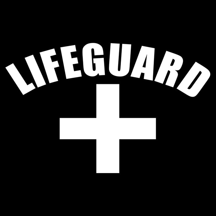 Lifeguard Cross Logo Drawstring Bag