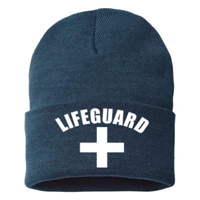 Lifeguard Cross Logo Sustainable Knit Beanie