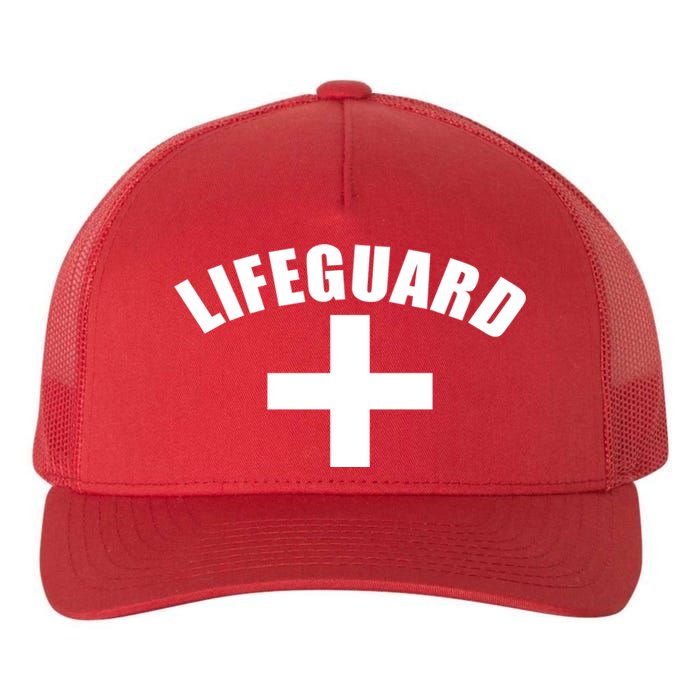 Lifeguard Cross Logo Yupoong Adult 5-Panel Trucker Hat