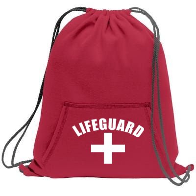 Lifeguard Cross Logo Sweatshirt Cinch Pack Bag