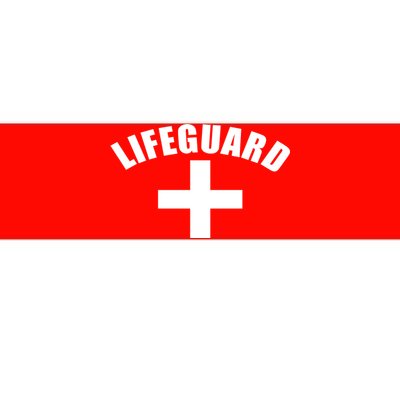 Lifeguard Cross Logo Bumper Sticker