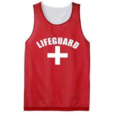 Lifeguard Cross Logo Mesh Reversible Basketball Jersey Tank