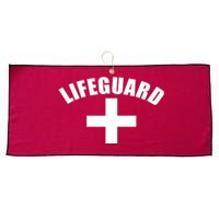 Lifeguard Cross Logo Large Microfiber Waffle Golf Towel