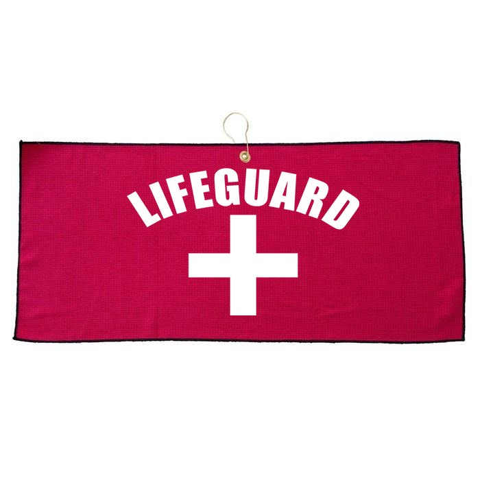 Lifeguard Cross Logo Large Microfiber Waffle Golf Towel