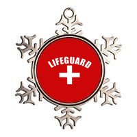 Lifeguard Cross Logo Metallic Star Ornament