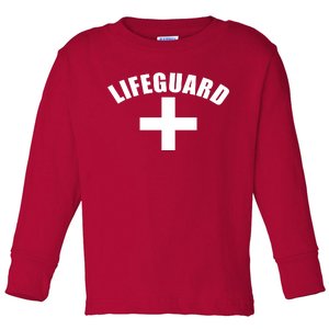 Lifeguard Cross Logo Toddler Long Sleeve Shirt