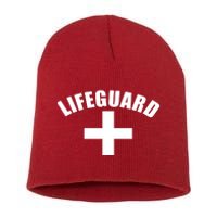 Lifeguard Cross Logo Short Acrylic Beanie