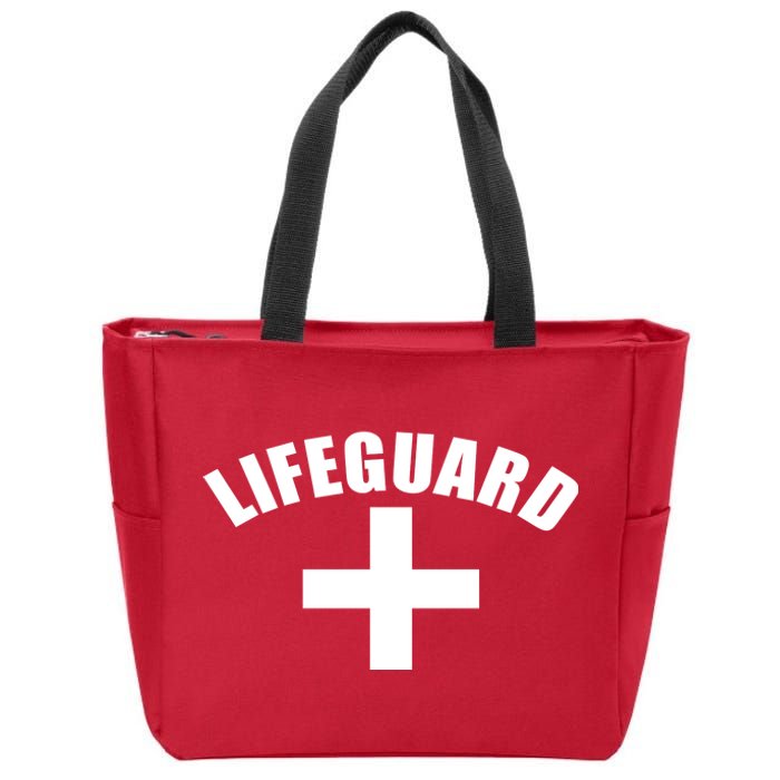 Lifeguard Cross Logo Zip Tote Bag