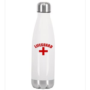 Lifeguard Cross Logo Stainless Steel Insulated Water Bottle