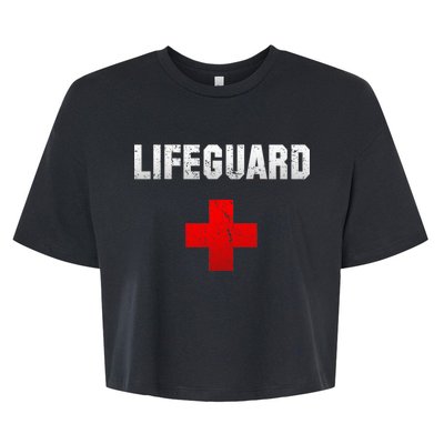 Lifeguard Vintage Logo Bella+Canvas Jersey Crop Tee