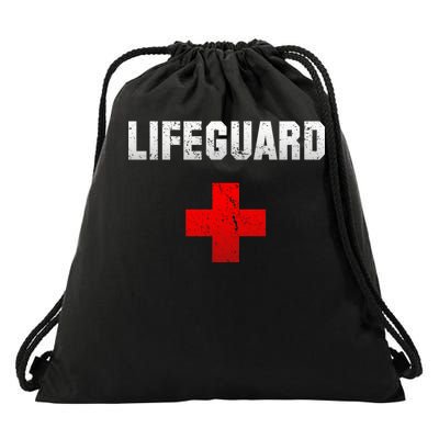 Lifeguard Vintage Logo Drawstring Bag