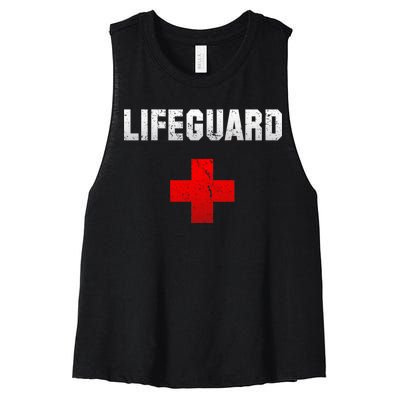 Lifeguard Vintage Logo Women's Racerback Cropped Tank